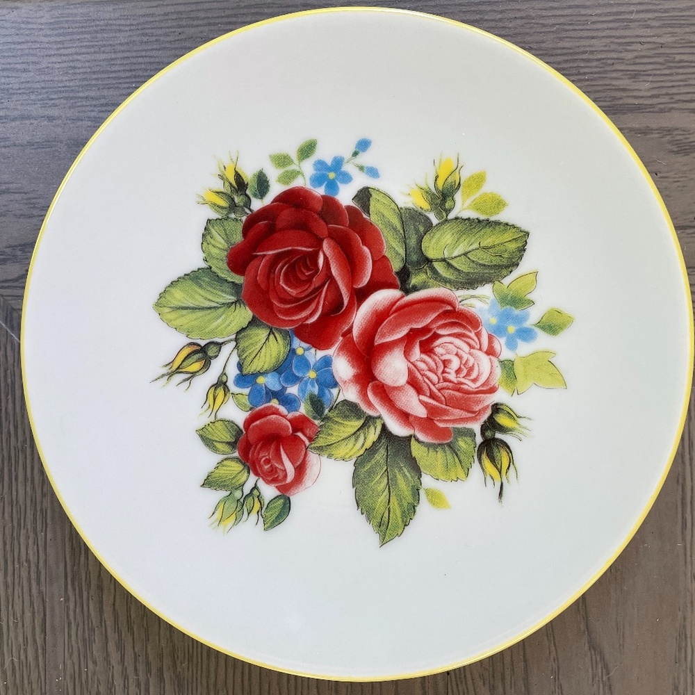 Set of 1855 Email de Limoges Godinger plates